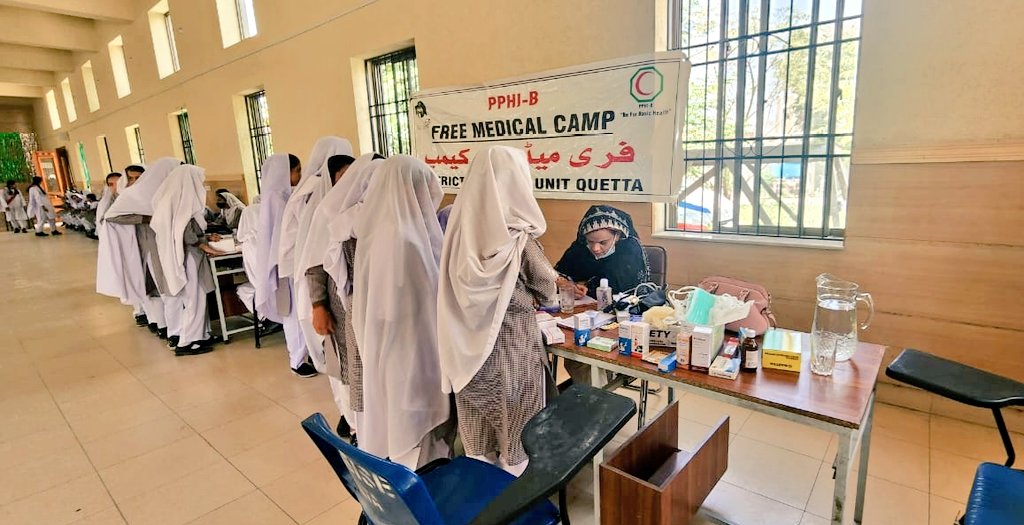 Two days free medical camp at Nawab Ghaus Bakhsh Raisani Memorial Girls High School