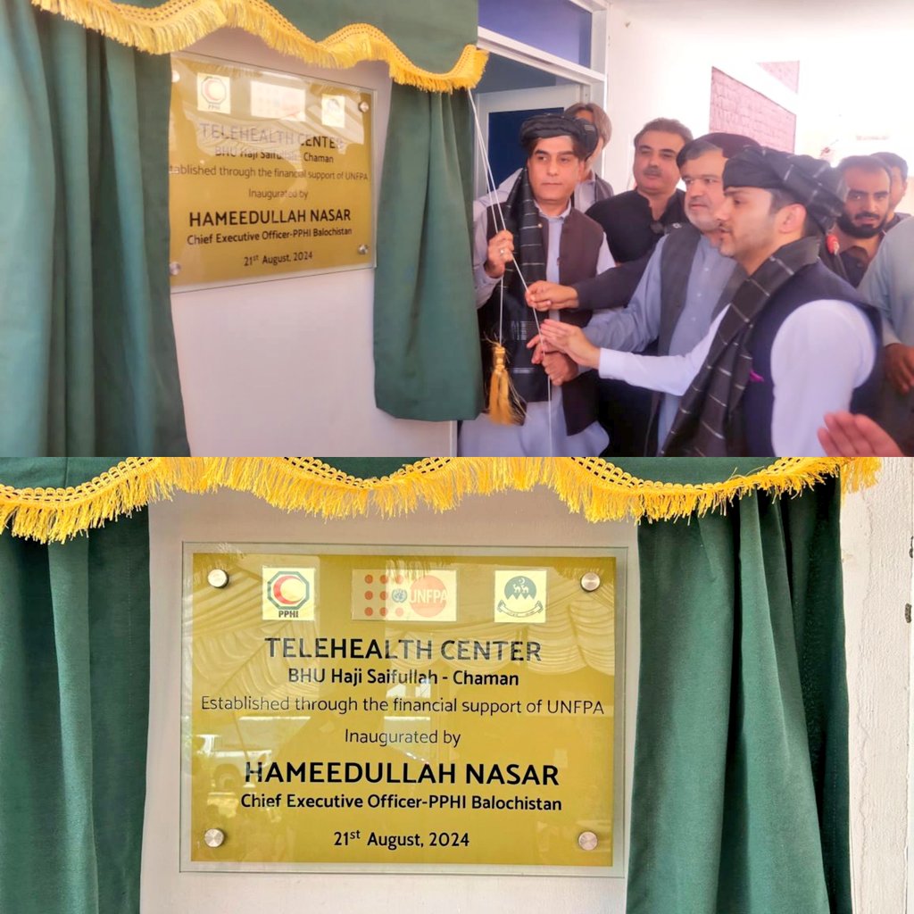 Establishment of Telehealth Center in BHU Saifullah Khan, Chaman.