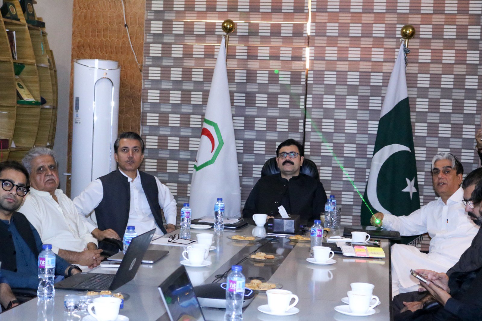 Minister Health department, visited the head office of PPHI-B.
